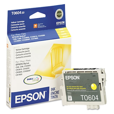 Epson T060420-S (60) DURABrite Ink, 450 Page-Yield, Yellow T060420-S